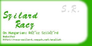 szilard racz business card